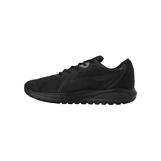 PUMA twitch runner ptx, scarpe per jogging su strada unisex-adulto, nero black, bianco white, 40.5 eu