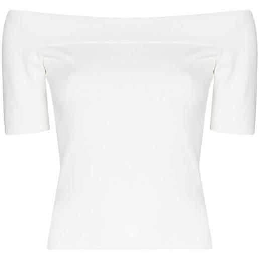 Alexander McQueen t-shirt con spalle scoperte - bianco