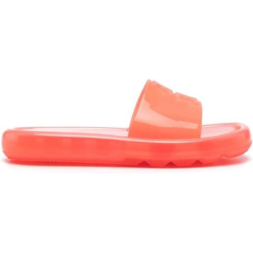 Tory Burch sandali slides bubble jelly - arancione