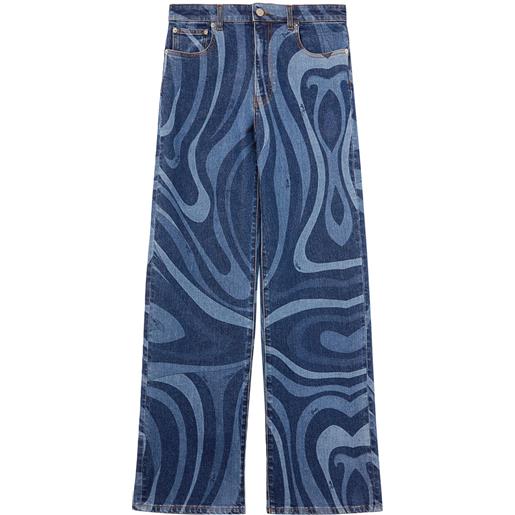 PUCCI jeans a gamba ampia - blu