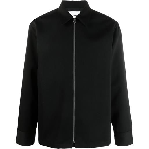 Jil Sander giacca-camicia - nero