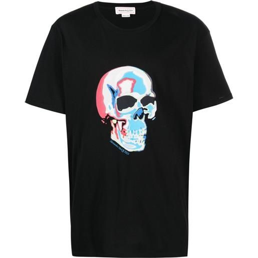 Alexander McQueen t-shirt con stampa grafica skull - nero