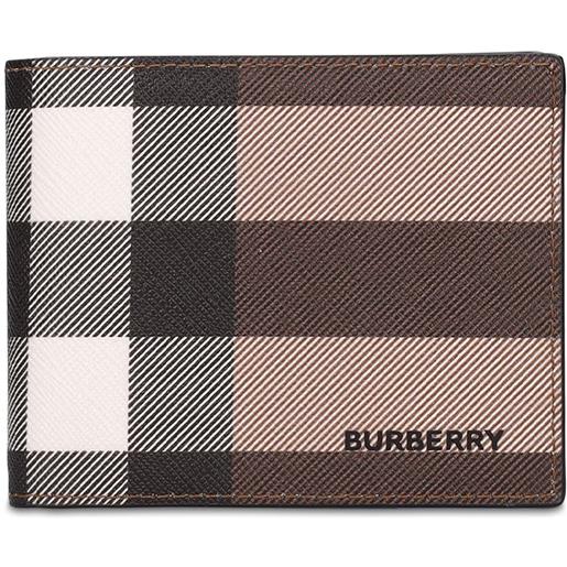 BURBERRY portafoglio kier in e-canvas stampata