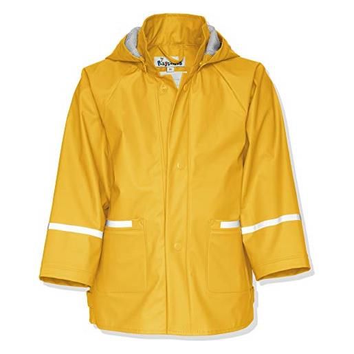 Playshoes giacca da pioggia, abbigliamento antipioggia antivento e impermeabile unisex - bambini e ragazzi, giallo, 92