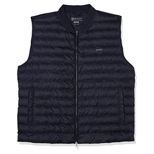 GANT light padded bomber vest, giacca uomo, nero ( black ), l