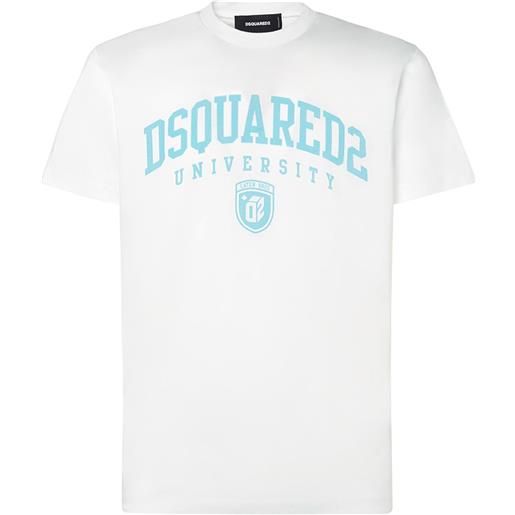DSQUARED2 t-shirt in jersey di cotone con logo