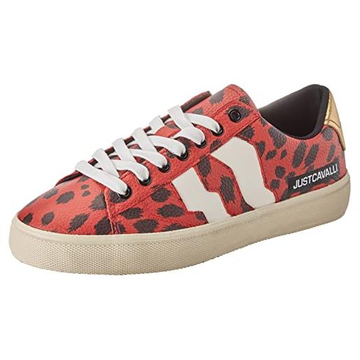 Just Cavalli sneakers, scarpe da ginnastica donna, 306 mars red, 38 eu