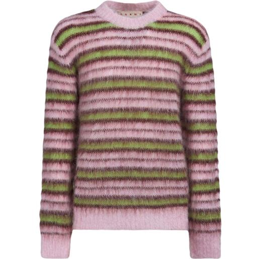 Marni maglione a righe - rosa
