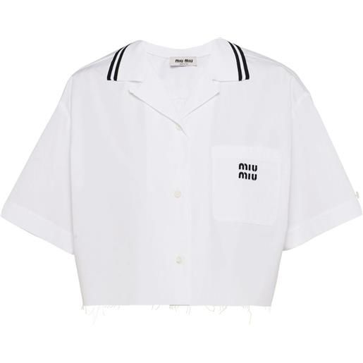 Miu Miu camicia con stampa - bianco