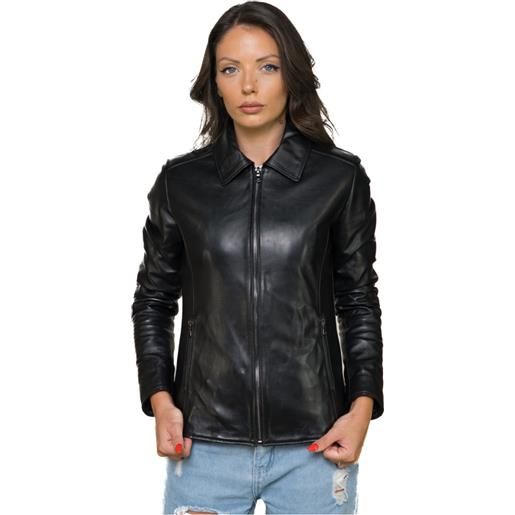 Leather Trend eva - giacca donna nera in vera pelle