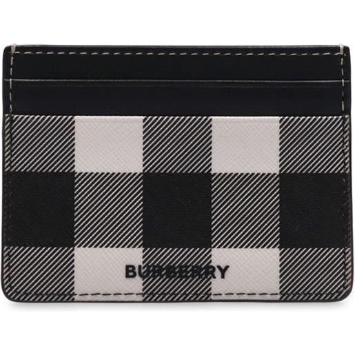 BURBERRY porta carte di credito sandon check