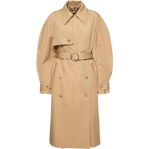 STELLA MCCARTNEY trench in lana con cintura