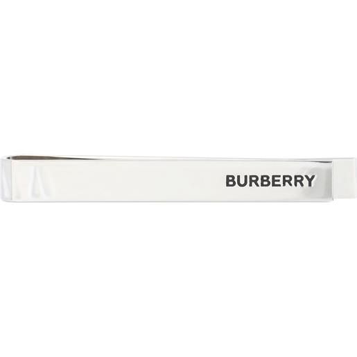 BURBERRY fermacravatta con logo burberry