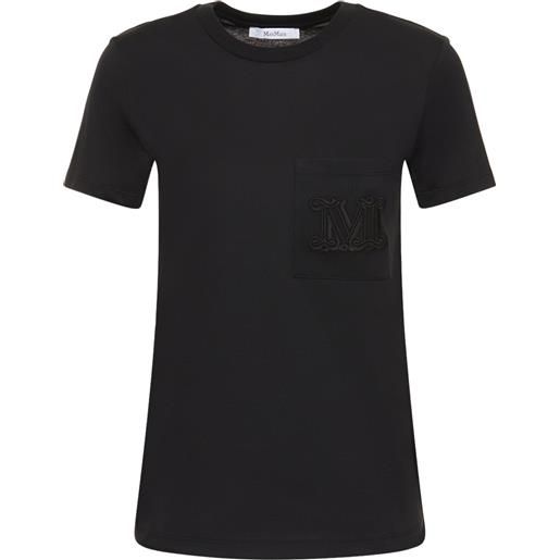 MAX MARA t-shirt in jersey di cotone con logo