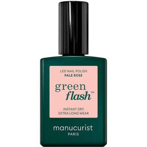 Manucurist green flash - smalto semipermanente 15ml smalto effetto gel pale rose