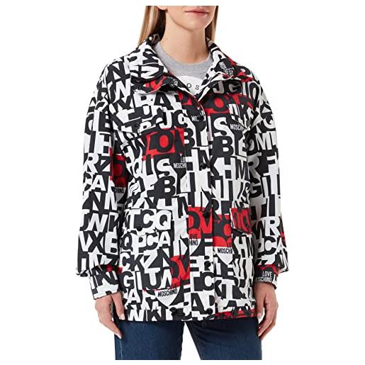 Love Moschino jacket in nylon giacca, let. Ner-bco-ros, 46 donna