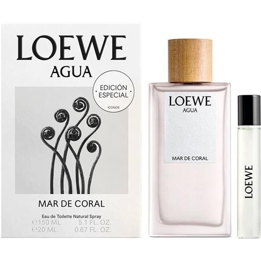 Loewe agua mar de coral set 150 ml eau de toilette - vaporizzatore