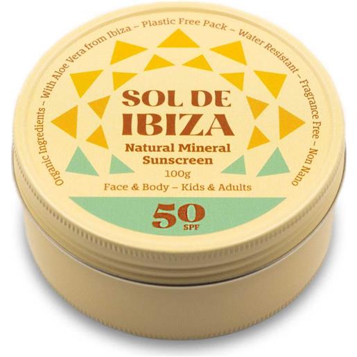 Sol de Ibiza sunscreen spf 50 can 100 grammi