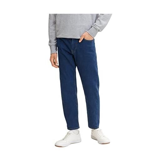 TOM TAILOR Denim jeans vestibilità larga, uomo, blu (used dark stone blue denim 10120), 28w / 32l