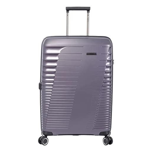 Totto - valigia trolley mediana traveler: la compagna viaggi corti nel tuo colore preferito viola, viola, trolley cabina, per trues travel-lovers arriva la collezione di valigie traveler. 