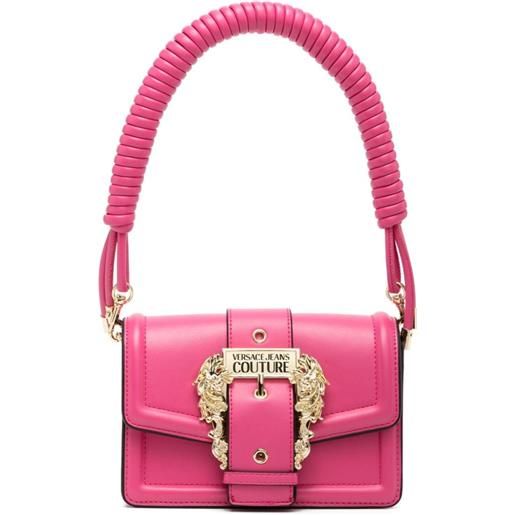 Versace Jeans Couture borsa a spalla con fibbia logo - rosa