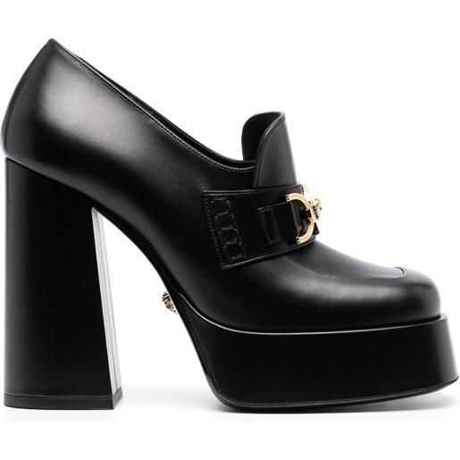 Versace pumps aevitas con suola rialzata 120mm - nero