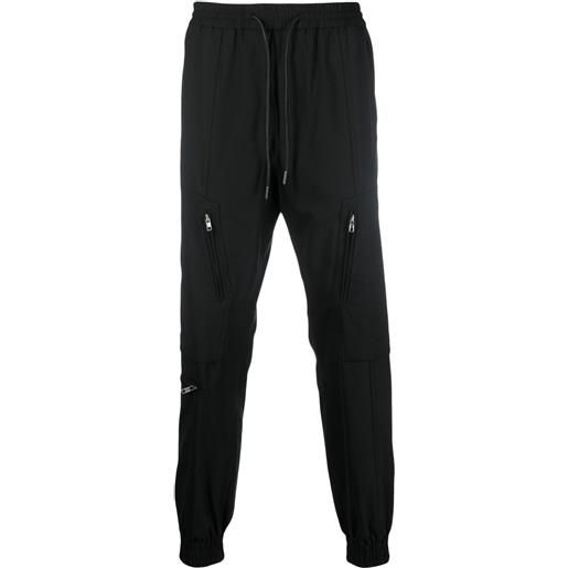 Juun.J pantaloni sportivi con coulisse - nero