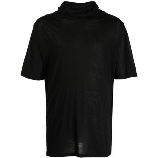 Post Archive Faction t-shirt con cappuccio - nero