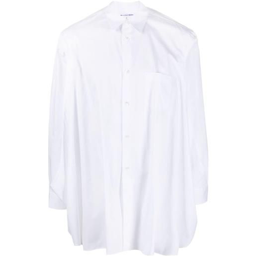 Comme Des Garçons Shirt camicia con spacco laterale - bianco