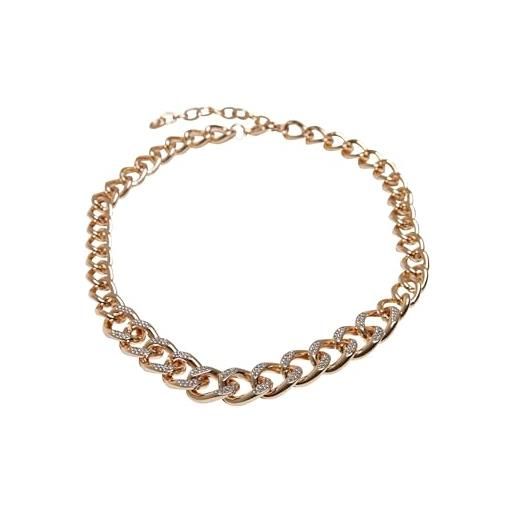 Urban Classics comet crystal necklace, collana, unisex - adulto, oro (gold), taglia unica