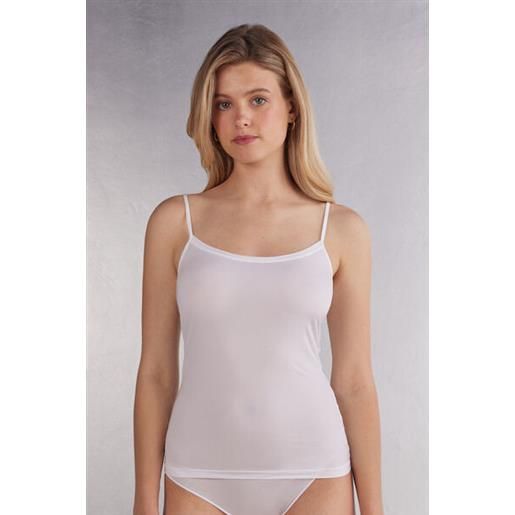 Intimissimi top in microfibra ultralight bianco