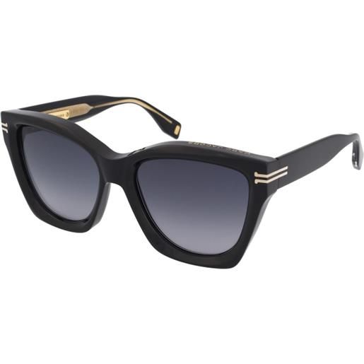 Marc Jacobs mj 1000/s 807/9o | occhiali da sole graduati o non graduati | prova online | unisex | plastica | quadrati | nero | adrialenti