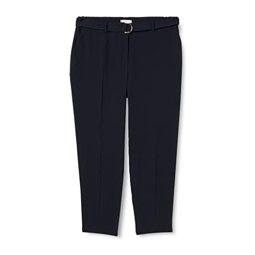 Tommy Hilfiger fluid twill michelle taper pant ww0ww36464 pantaloni in tessuto, blu (desert sky), 40 donna