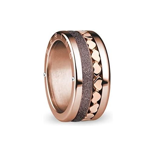 BERING anello donna misura 10 oro rosa lucido, spree