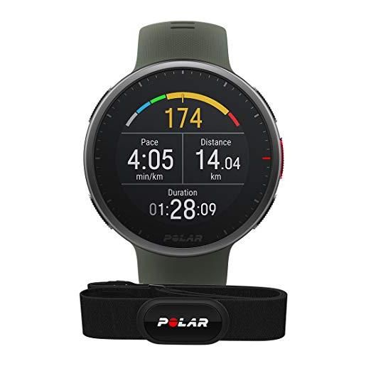 Polar vantage v2 - premium smartwatch con gps - sportwatch con misurazione della frequenza cardiaca dal polso per running, nuoto, bici, hiit - controlli musica, meteo, notifiche telefoniche