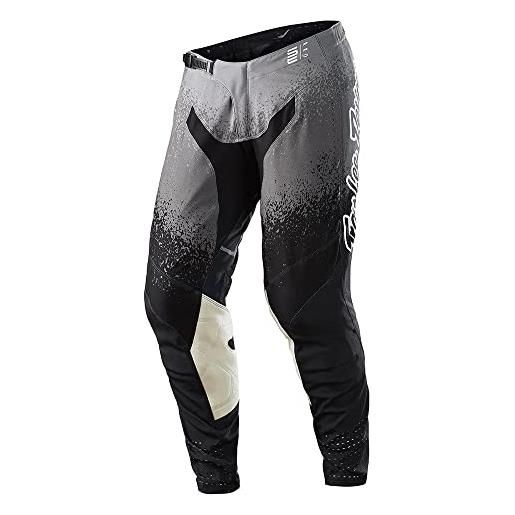 Troy Lee Designs webstar, pantaloni da motocross unisex adulto, nero grigio, 30