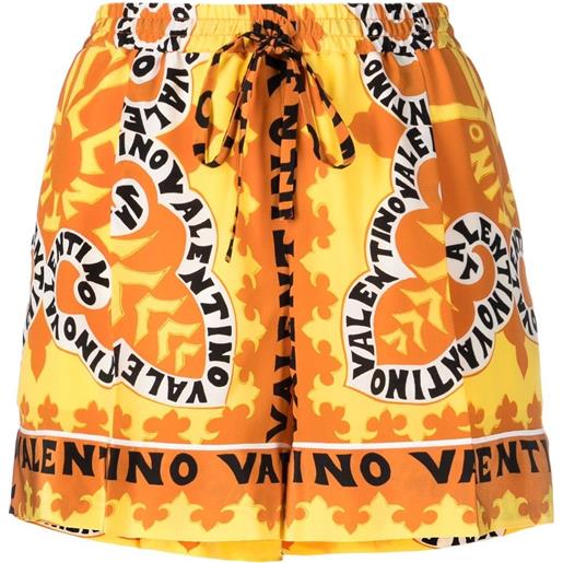 Valentino Garavani shorts con stampa - arancione