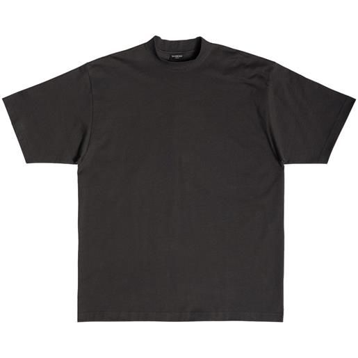 Balenciaga t-shirt bb paris con strass - nero