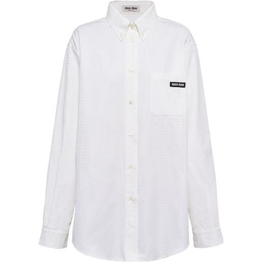 Miu Miu camicia con stampa - bianco
