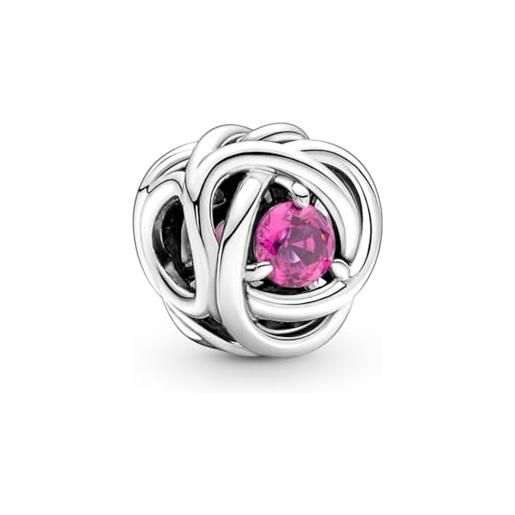 Pandora charm 790065c05 cerchio eternità rosa