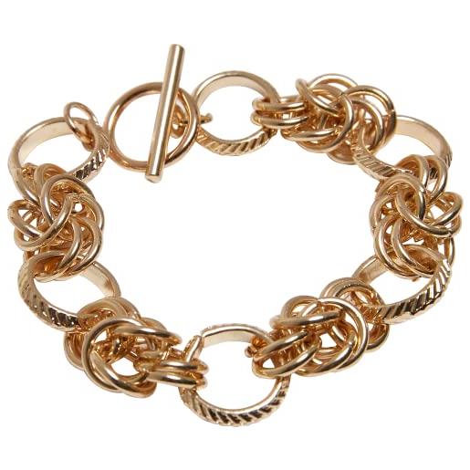 Urban Classics multiring bracelet, bracciale, unisex - adulto, oro (gold), l/xl