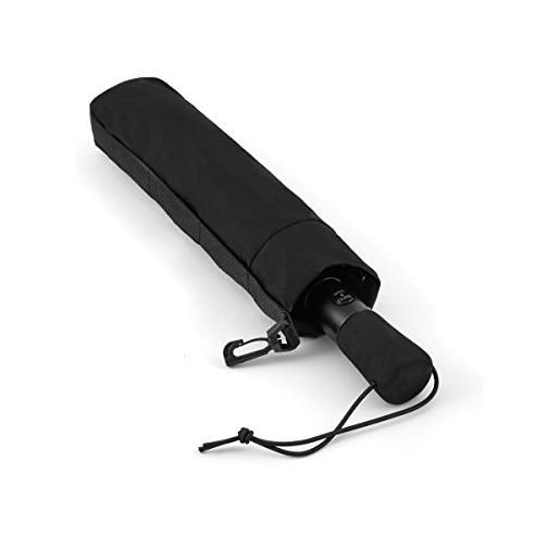 ShedRain wind. Pro - ombrello jumbo con apertura e chiusura automatica, nero, taglia unica, compatto