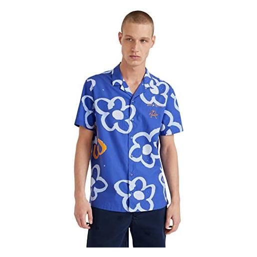 Desigual cam_felix, 5000 t-shirt, blu, s uomo