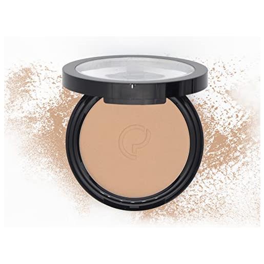 Collection Professional cipria compatta pressed powder silk (n. 05 caramel), texture leggera e setosa, finish matte, naturale fino a 8 ore, waterproof, 9 g