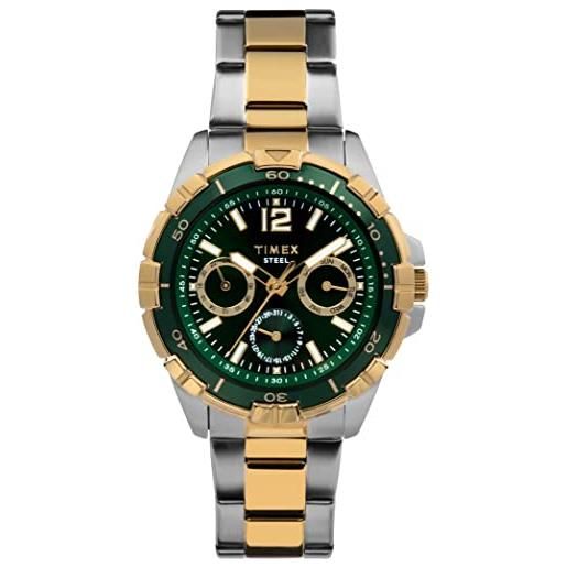 Timex classic premium, orologio da uomo con bracciale in acciaio inossidabile da 44.5 mm, tw2v78700