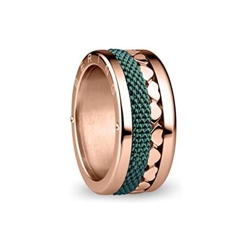 BERING anello donna misura 8 oro rosa lucido, moldova