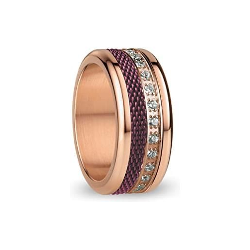 BERING anello donna misura 7 oro rosa lucido, douro