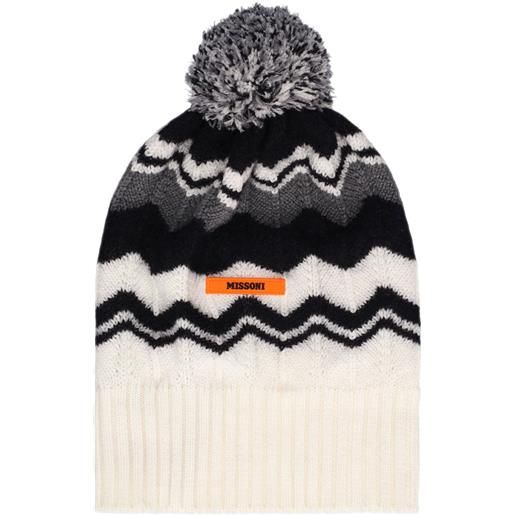 MISSONI cappello in maglia di lana jacquard