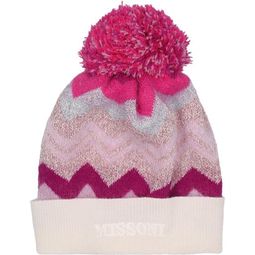 MISSONI cappello in maglia di lana jacquard