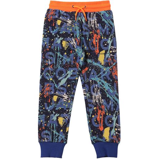 MARC JACOBS pantaloni in felpa di misto cotone con stampa